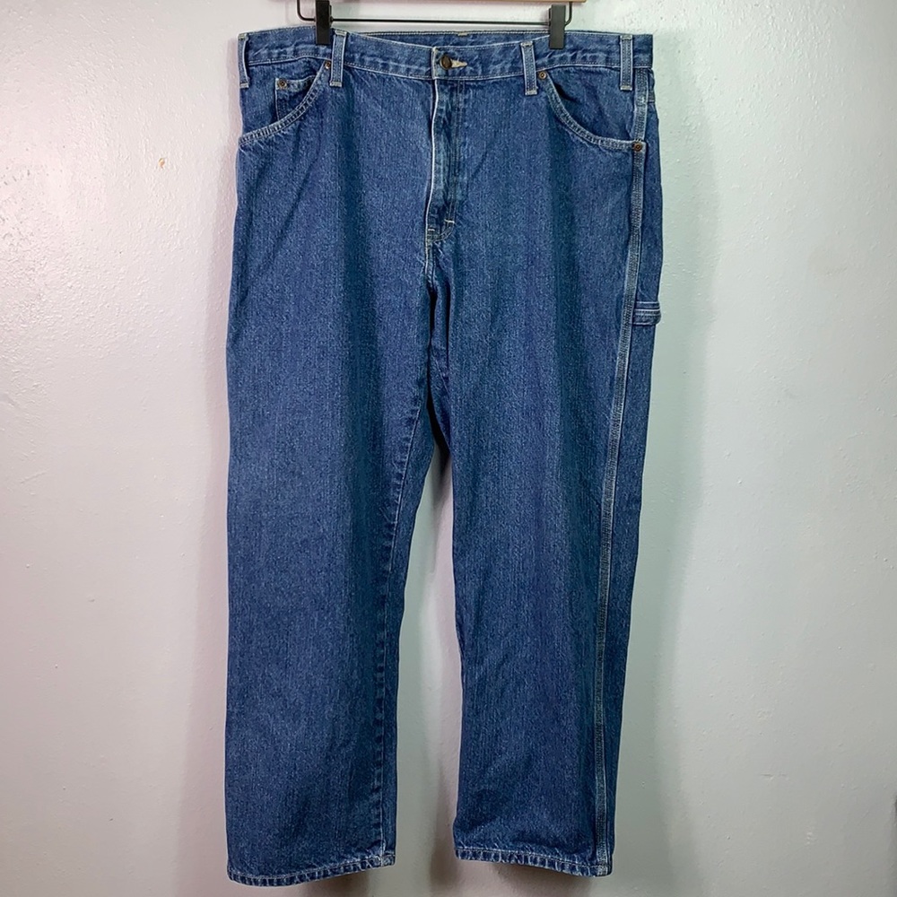 Dickies Carpenter Medium Wash Relaxed Jeans 38x30